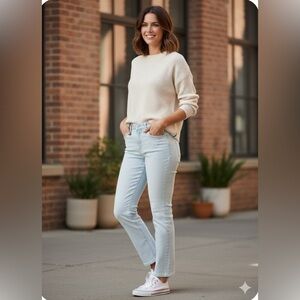 Lee Legendary Women’s Moon light Mid-rise straight crop Jeans. NWT Sise 16 M